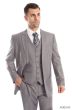 CCO Men's 3 Piece Solid Executive Outlet Suit - Flat Front Pants
