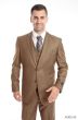 CCO Men's 3 Piece Solid Executive Outlet Suit - Flat Front Pants