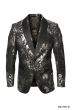 Empire Men's Luxurious Sport Coat - Silver Accents