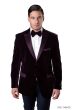 Tazio Men's Classic Fashion Slim Fit Sport Coat - Velvet Style