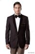 Tazio Men's Classic Fashion Sport Coat - Velvet Shawl Lapel