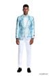 Tazio Men's Classic Fashion Sport Coat - Layered Floral Pattern