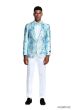 CCO Men's Classic Fashion Sport Coat - with Layered Floral Pattern