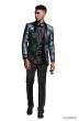 Tazio Men's Classic Fashion Sport Coat - Vibrant Floral Design