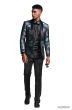 Tazio Men's Outlet Classic Fashion Sport Coat - Vibrant Floral Design