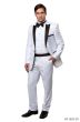 Bryan Michaels Men's 2pc Slim Fit Tuxedo - Dark Accents