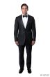 Bryan Michaels Men's 2pc Slim Fit Tuxedo - Satin Lapel with Trim