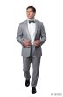 Bryan Michaels Men's 2pc Slim Fit Tuxedo - Satin Lapel with Trim