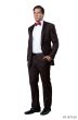 CCO Men's Outlet 2pc Slim Fit Tuxedo - Satin Lapel with Trim