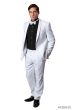 Bryan Michaels Men's Slim Fit 2pc Tuxedo - Satin Notch Lapel