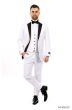 Bryan Michaels Men's 3pc Modern Fit Tuxedo - 6 Button Vest