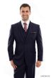 CCO Men's Outlet 3 Piece Modern Fit 100% Wool Suit - Solid Colors