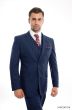 CCO Men's Outlet 3 Piece Modern Fit 100% Wool Suit - Solid Colors