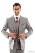 Zegarie Men's 3 Piece Modern Fit 100% Wool Suit - Solid Colors