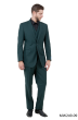 CCO Men's Outlet 3 Piece Modern Fit 100% Wool Suit - Solid Colors