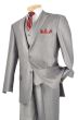 Vinci Men's 3 Piece Executive Outlet Suit - Soft Sharkskin