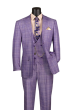 CCO Men's Outlet 3 Piece Executive Suit - Classic Glen Plaid