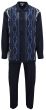 Silversilk Men's 2 Piece Long Sleeve Walking Suit - Chain Pattern