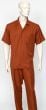 Rust Orange Leisure Suit Clothing Suit for Men