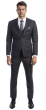 Sean Alexander Men's 3 Piece Skinny Fit Suit - Notch Lapel
