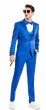 Tazio Men's 4 Piece Skinny Fit Suit - Bright Polka Dot