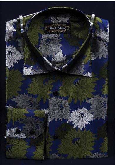 Daniel Ellissa Men's Outlet Fashion Dress Shirt - Sunflower Pattern