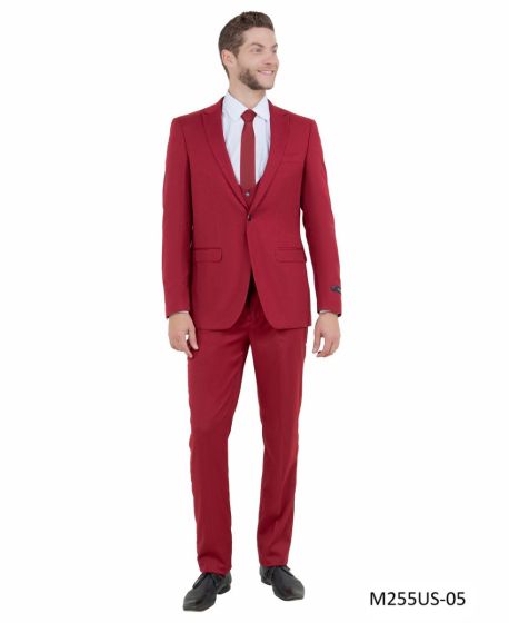 Tazio Men's 3 Piece Ultra Slim Fit - Executive Style