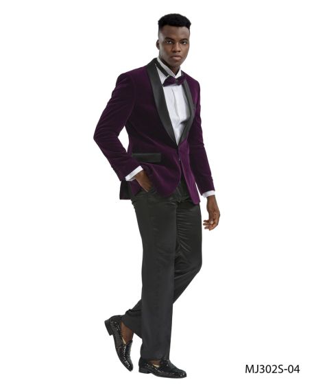 Tazio Men's Classic Fashion Sport Coat - Light Velvet