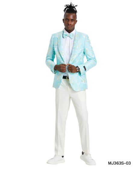 Tazio Men's Classic Fashion Sport Coat - Paisley Pattern