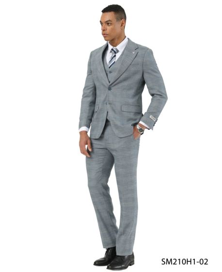 Stacy Adams Suit Hybrid Fit Suit Medium Grey main image 0