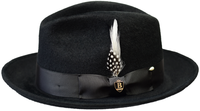Bruno Capelo Men's 100% Australian Wool Fedora Hat - Fur Felt Finish