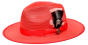 Bruno Capelo Men's Fedora Style Straw Hat - Flat Brim Hat