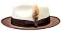 Bruno Capelo Men's 100% Australian Wool Felt Fedora Hat - Snap Brim