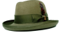 Bruno Capelo Men's Godfather Dress Hat - Lined Brim