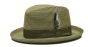 Bruno Capelo Men's Godfather Straw Dress Hat - Homburg Style