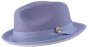 Montique Men's Fedora Style Straw Hat - Light Houndstooth