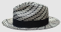 Bruno Capelo Men's Fedora Style Straw Hat - Striped Weave