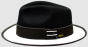 Bruno Capelo Men's Australian Wool Fedora Hat - Suede Accents