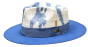Bruno Capelo Men's Fedora Style Straw Hat - Paint Effect