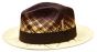 Bruno Capelo Men's Fedora Style Straw Hat - Gradient Colors