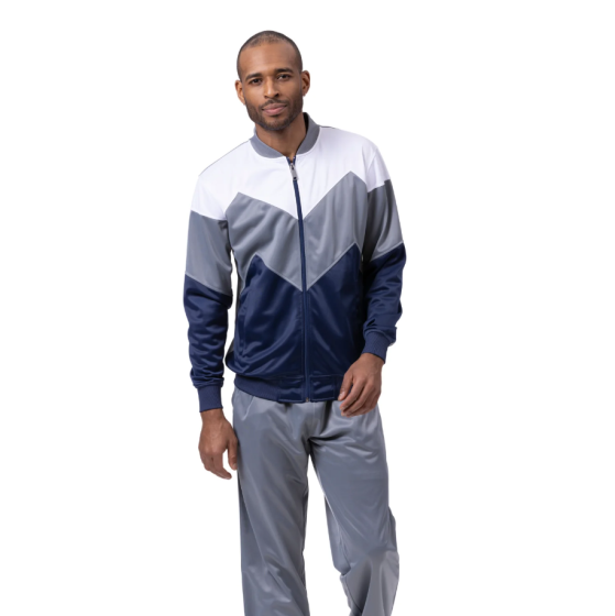 CCO Men's 2 Piece Sport Track Suit - Chevron Design