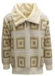 Silversilk Men's Sweater - Concentric Squares