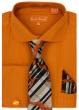Karl Knox Men's French Cuff Shirt Set - Subtle Stripe