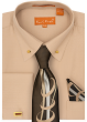 Karl Knox Men's French Cuff Shirt Set - Swirled Stripes