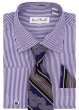 Purple Pinstripe Shirt Dress Shirts for Men Striped Shirts