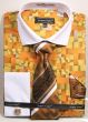 Avanti Uomo Men's French Cuff Dress Shirt Set - Geometric