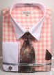 Daniel Ellissa Men's French Cuff Shirt Set - Soft Checkerboard