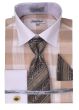Daniel Ellissa Men's French Cuff Shirt Set - Bold Color