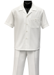 Dreams by Zacchi Men's Wide Leg 2 Piece Walking Suit - Light Texture