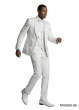 White Suit Paisley Suit Fashion Suits for Men with Bowtie